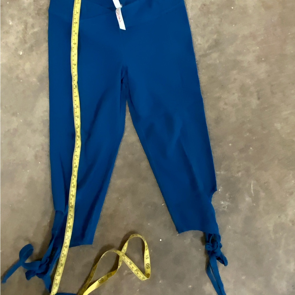 Free People Movement Blue Turnout Tie Ballet Yoga Leggings - Size Small OBO - Picture 5 of 8